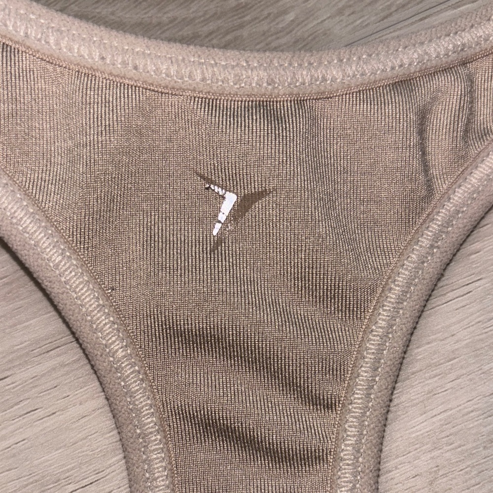Old Navy Tan and Yellow Sports Bra - Picture 2 of 4